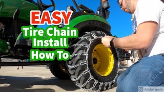 The EASY way to install Tire Chains for all tractors and vehicles [upl. by Rico569]