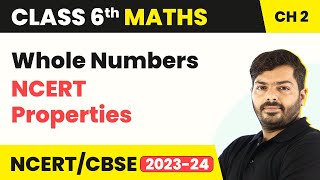 Whole Numbers  NCERT Properties  Class 6 Maths Chapter 2 [upl. by Iphigenia]