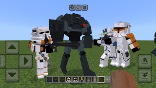 The Minecraft Star Wars Addon  Clone Wars Minecraft PE [upl. by Akiemaj]