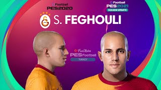 PES 2021 Sofiane FEGHOULI Face  Galatasaray  PES 2020 [upl. by Matthaus]