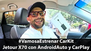 CarKit La Jetour X70 con AndroidAuto y Apple CarPlay review [upl. by Cirdes]