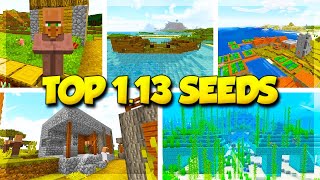 5 VILLAGE SEEDS for MINECRAFT 113 Minecraft Update Aquatic Seeds [upl. by Briana]