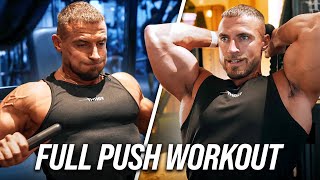 RAW Push Workout  Chest Shoulders amp Triceps [upl. by Drusi]