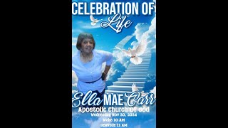 Life Celebration for Ella Mae Carr [upl. by Zusman475]