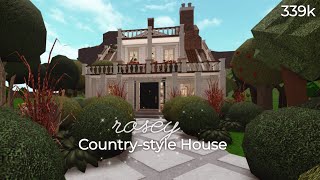 Rosy Countrystyle House 339k  Bloxburg [upl. by Ashman]