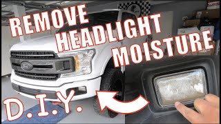 EASILY Fix a headlight with water DIY  How To Remove Moisture from your Headlights [upl. by Aehsrop]