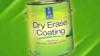 Dry Erase Coating Clear Gloss  SherwinWilliams [upl. by Kuhlman]