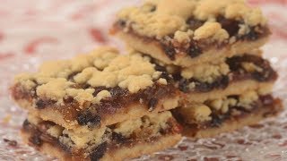 Mincemeat Shortbread Bars Recipe Demonstration  Joyofbakingcom [upl. by Aranahs]