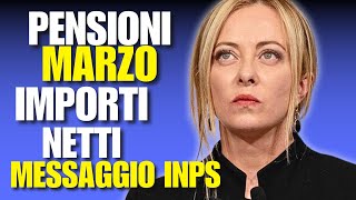 PENSIONI MARZO 2024 MESSAGGIO INPS AUMENTI ESATTI [upl. by Vitale337]