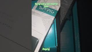 unboxing s23 sprig green leather case🙌🏼💚 mobilecover s23 sprigcase unboxing [upl. by Ahsakat]