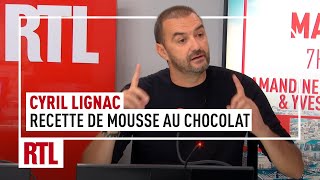 Cyril Lignac  sa recette de mousse au chocolat [upl. by Asilam]