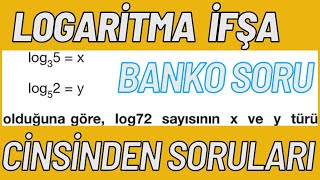 12sınıf matematik 1dönem 1yazılı logaritma CİNSİNDEN SORULARI İFŞA  BANKO SORU  Arşiv Video [upl. by Keriann]