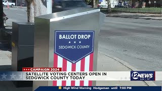 More early voting sites open in Sedgwick County [upl. by Bernarr]