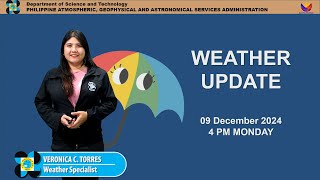 Public Weather Forecast issued at 4PM  December 09 2024  Monday [upl. by Euqinahs]