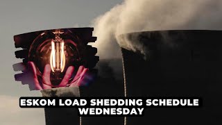 Eskom load shedding schedule – WEDNESDAY  NEWS IN A MINUTE [upl. by Ennayrb941]