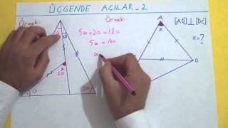 GEOMETRİ KONU ANLATIMIÜÇGENDE AÇILAR 2  Şenol Hoca [upl. by Noorah256]