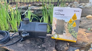 Little Giant Submersible Pond and Waterfall Pump REVIEW [upl. by Sixel]