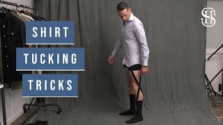 How To Keep Your Shirt Tucked In ALL DAY  Shirt Tucking TricksHacks [upl. by Hollinger76]