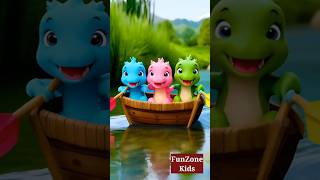 Row Row Row Your Boat l FunZone Songs l Nursery Rhymesamp Kids songs lcartoon youtubeshorts ytshorts [upl. by Naeruat]