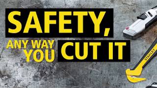 How to use STANLEY® safety knives to keep yourself protected at work [upl. by Accire]