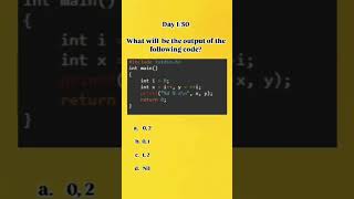 C program output code programming learnprogram zoho aptitude [upl. by Marlea931]