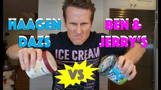 Battle for the BEST VANILLA ICE CREAM Haagen Dazs vs Ben and Jerrys [upl. by Higley994]