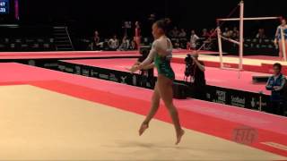 OLIVEIRA Lorrane BRA  2015 Artistic Worlds  Qualifications Floor Exercise [upl. by Dmitri]