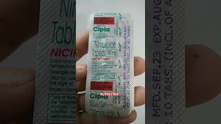 nicip tablet uses in hindi 😱  nimesulidetablet review ytshorts shortsfeed painkiller [upl. by Aled]