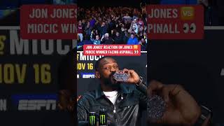 Jon’s reaction 👀 UFC309 [upl. by Lindon]