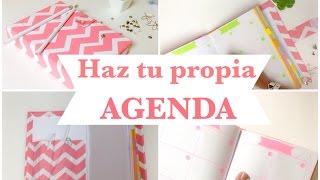 Como hacer una AGENDA  ó libretaencuadernado básico [upl. by Gans]