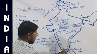 Map pointing of India  Map pointing class 10  Map pointing for 10th class Map pointing India map [upl. by Jeroma]