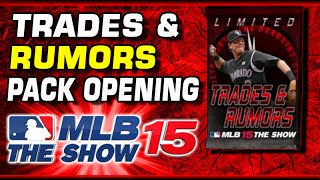 MLB 15 Trades amp Rumors Pack Opening [upl. by Hennie]