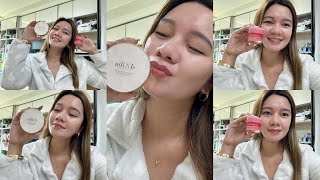 Unboxing d’ALba Serum Glow Fixing Cover Cushion amp Laneige Lip Sleeping Mask Ex [upl. by Elli]