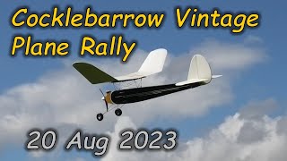 Cocklebarrow Vintage Model Plane Rally England  20 August 2023 [upl. by Ainoyek]