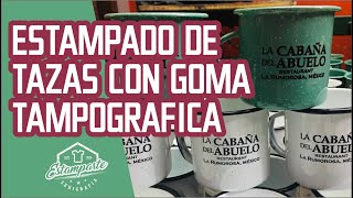 Serigrafia en tazas con Goma Tampografica [upl. by Sanchez712]