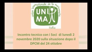 La situazione dopo il DPCM del 24 ottobre incontro tecnico  2 novembre 2020 [upl. by Aihsyt212]