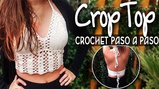 Top Crop  Tejido en crochet Paso a Paso [upl. by Nnylrebma]