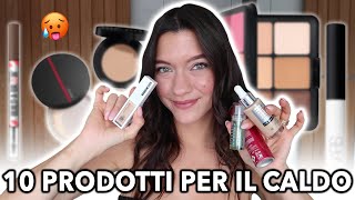 10 PRODOTTI MAKEUP ANTI AFA CALDO SUDORE E LONG LASTING 🥵 [upl. by Gilson]