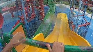 Banjo’s Billabongs Little Yellow Slide at Jamberoo Action Park [upl. by Anaehs]