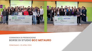 Cerimonia di premiazione borse di studio Bcc Metauro [upl. by Olsson]