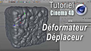 tutorial cinema 4d deformateur deplaceur [upl. by Reidar]