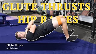 Glute ThrustsHip Raises  Tutorial [upl. by Iolande]