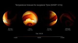 Temperature Forecast for Exoplanet WASP121 b Tylosuniverseexoplanetstarspacecosmos [upl. by Germain]