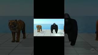 Choose Right Wall With Gorilla Zombie TRex Tiger Buffalo Elephant Lion [upl. by Ardnuassac928]