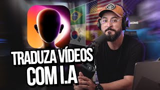 Como traduzir um vídeo para qualquer idioma com IA [upl. by Naillimxam898]