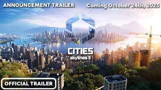 Cities Skylines 2 Official Gameplay Reveal Trailer  2023 [upl. by Asirret744]