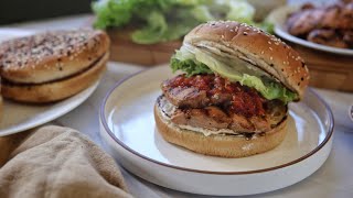 Sweet and Spicy Grilled Salmon Sandwiches Recipe [upl. by Shermy]