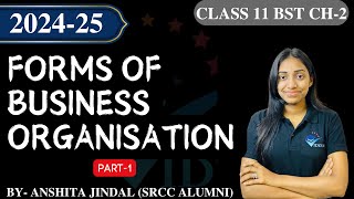 CH2 FORMS OF BUSINESS ORGANISATION PART1II CLASS 11 BUSINESS STUDIES II ONE SHOT II ANSHITA JINDAL [upl. by Nared538]