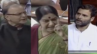 SushmaRahul Slugfest  Bitter End To Parliament Session [upl. by Bradwell]