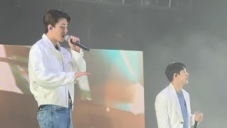 FANCAM 4K Just Us 2 있어 희미하게  EXO SC Sehun 세훈 Chanyeol 찬열  Back to Back Fancon in JKT 040223 [upl. by Paymar]